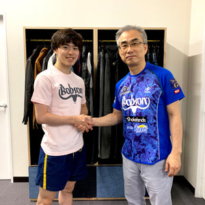 【プロ卓球選手、森薗政崇さん来社】